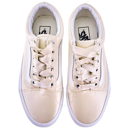 Vans Ladies Pink, White Old Skool Satin Size 5 VN0A38G1R1G