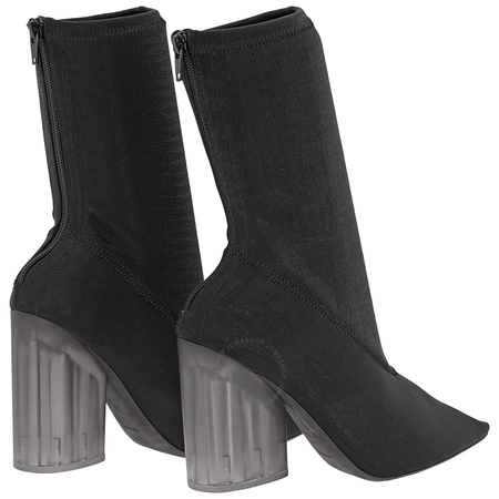 Yeezy Ladies Graphite 100 Bootie Knit Opq Heel YZ6075 053