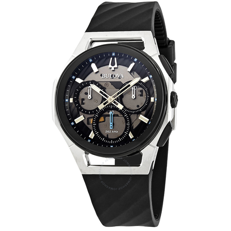Bulova Curv Chronograph Grey Dial Men's Watch 98A161