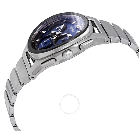 Bulova Curv Chronograph Quartz Blue Dial Men's Watch 96A205