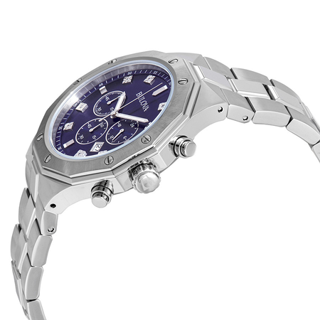 Bulova Diamond Chronograph Blue Dial Men's Watch 96D138
