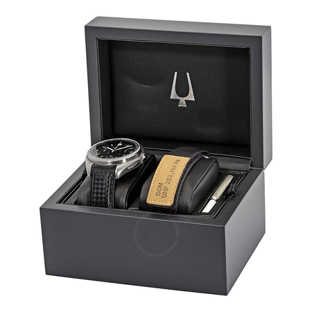 Bulova Special Edition Moon Apollo Lunar Pilot Chronograph Black Dial Men's Watch 96B251