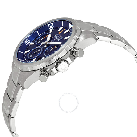 Bulova Marine Star Chronograph Blue Dial Men's Watch 96B256