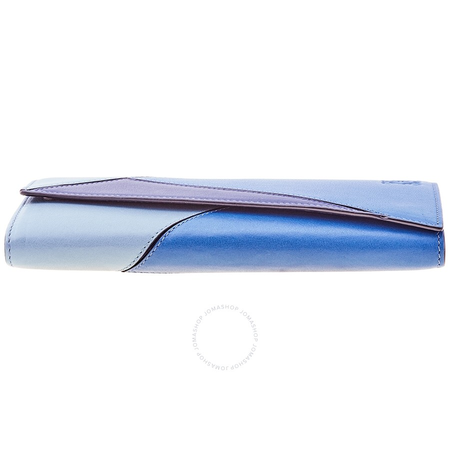 Loewe Ladies Card Case Ja Puzzle Blue Puzzle Cont Wallet 122.30DT80.5086