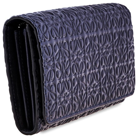 Loewe Ladies Continental Wallet Ja Repeat Navy Ja Lo Rep Cont Wallet Clf 107.55.F11.5110