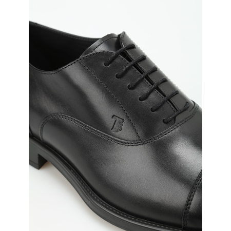 Tod's Men's Black Classic Leather Lace Up Oxford XXM0RQ00N50D90B999