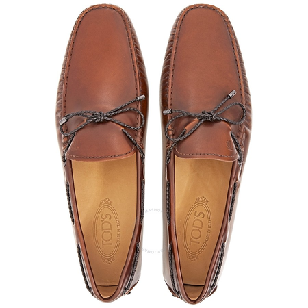 Tod's Men's Dark Natural Gommino Nubuck Driving Shoes XXM0GW05473BRXS003