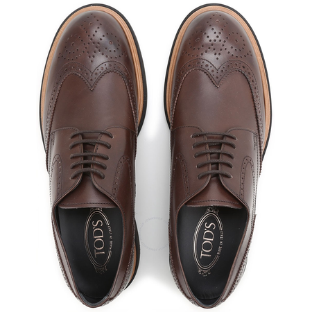 Tod's Men's Derby Shoes in Dark Brown XXM0ZR00C10D90S800