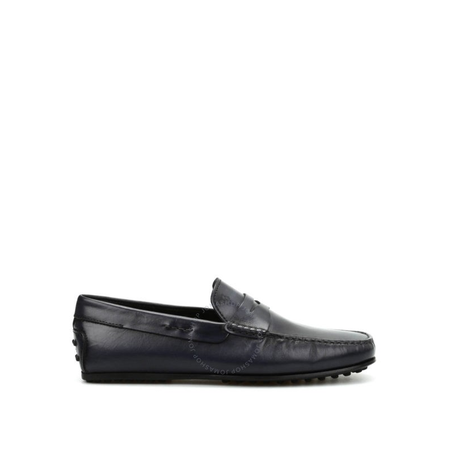 Tod's Men's Light Blue Ink Brushed Leather Loafers XXM0LR00011D9CU817