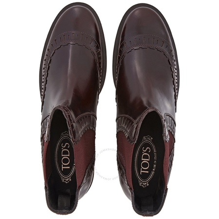 Tod's Womens Ankle Boots in Dark Bordeaux XXW0XM0O390AKTR802
