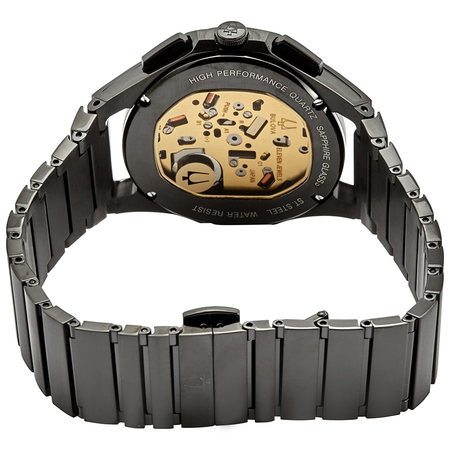 Bulova CURV Chronograph Quartz Black Dial Men's Watch 98A207