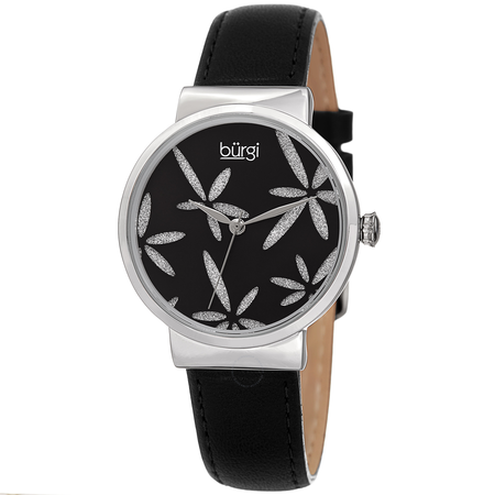Burgi Black Dial Ladies Watch BUR191BK