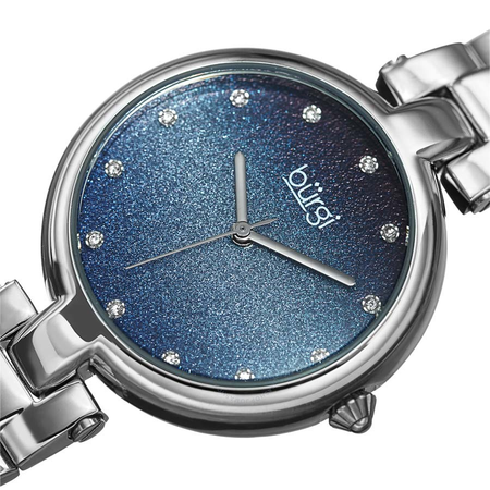 Burgi Ladies Glitter Ombre Swarovski Crystal Dial Bracelet Watch BUR226SSBU