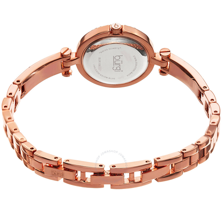 Burgi Mother of Pearl Dial Rose Gold-tone Brass Case Ladies Watch BUR108RG
