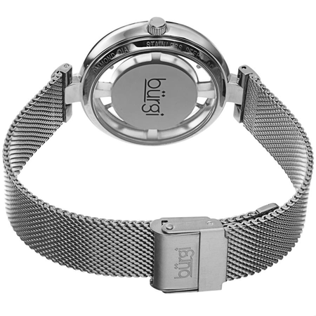 Burgi Quartz Diamond Silver Dial Ladies Watch BUR262SS