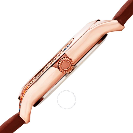 Burgi Crystal White Dial Ladies Watch BUR239BR