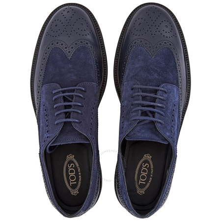 Tod's Men's Brogue Shoes in Blue/Galaxy XXM0ZW00C10OU2000Y