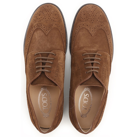 Tod's Men's Classic Brogue Shoes in Light Walnut XXM0WP00C10RE0S818
