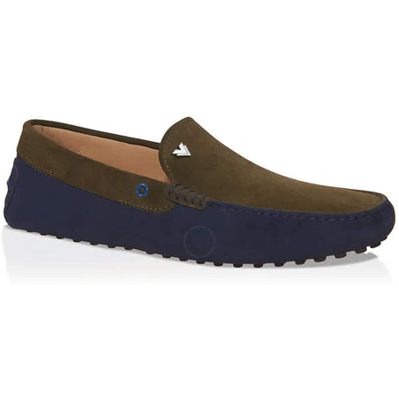 Tod's Men's Driving Shoes in Suede in Galaxy/Thyme XXM0WG0M920RE065TS