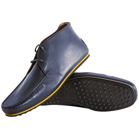 Tod's Men's Leather City Gommino Ankle Boots in Blue XXM0VV0I630BR0U801