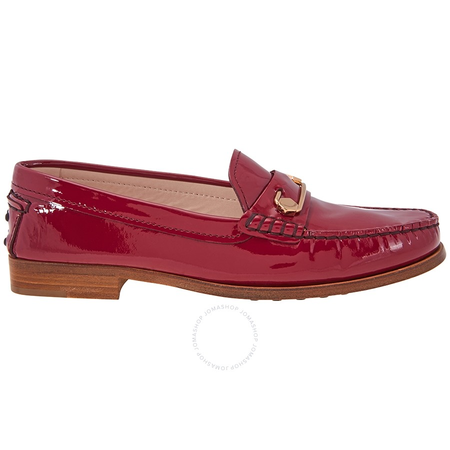 Tod's Womens Patent Leather Loafer in Dark Amaranth XXW0VN0L980OW0R605