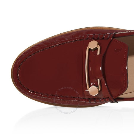 Tod's Womens Patent Leather Loafer in Dark Amaranth XXW0VN0L980OW0R605