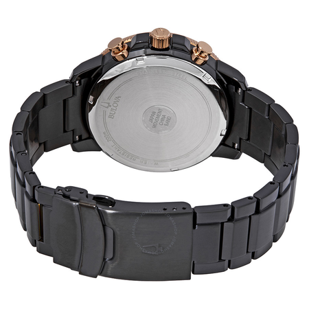 Bulova Marine Star Chronograph Black Dial Men's Watch 98B302