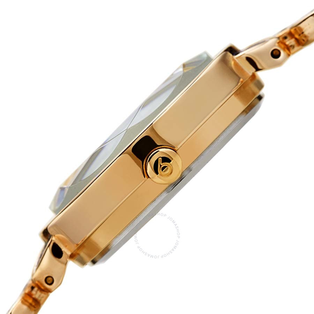 Burgi Ladies Colored Swarovski Filled Bezel and Bracelet Watch BUR232YG