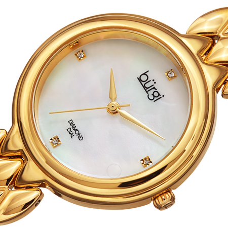 Burgi Mother of Pearl DIal Ladies Watch BUR193YG