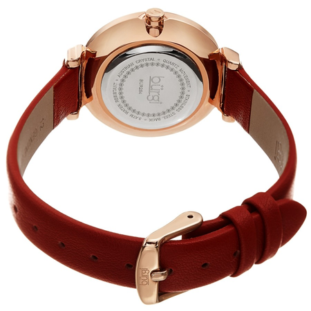 Burgi Quartz Red Dial Ladies Watch BUR254RD