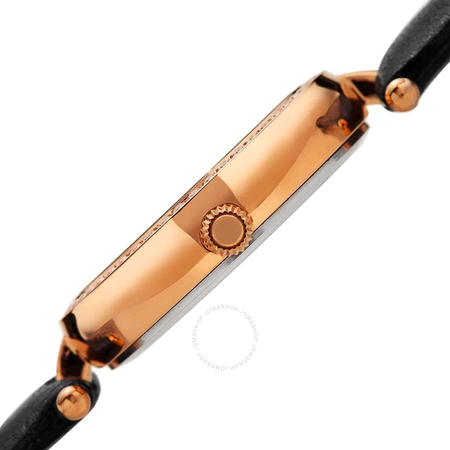 Burgi Crystal Silver Dial Ladies Watch BUR235BKR