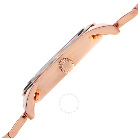 Burgi Silver Dial Rose Gold-tone Case Crystal Bezel Ladies Watch BUR102RG
