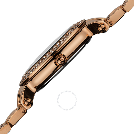 Burgi White Mother of Pearl Dial Ladies Watch BUR079RG
