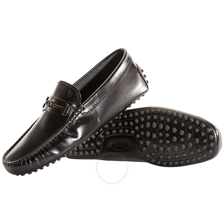 Tod's Men's Black Leather Driving Shoes XXM0GW0D660AKTB999