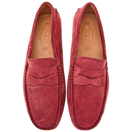 Tod's Men's Cardinal Gommini Moccassin Driver Shoes XXM0EO00010RE0R012