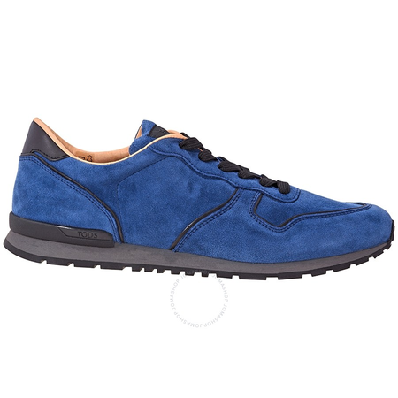 Tod's Men's High-Tech Fabric/ Suede Sneakers in Dark Bluette/Black XXM0VJ0L8109TY184O