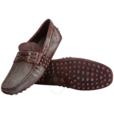 Tod's Men's  Leather Moccasins in Light Brule/Dark Brule XXM0WG0R410ETC19UZ