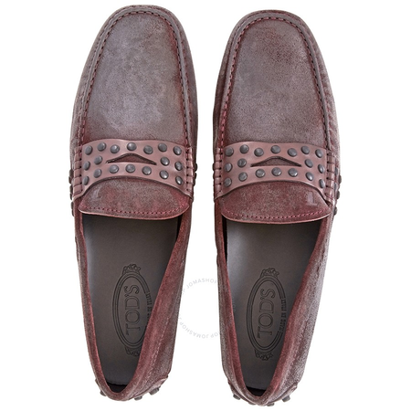 Tod's Men's  Leather Moccasins in Light Brule/Dark Brule XXM0WG0R410ETC19UZ