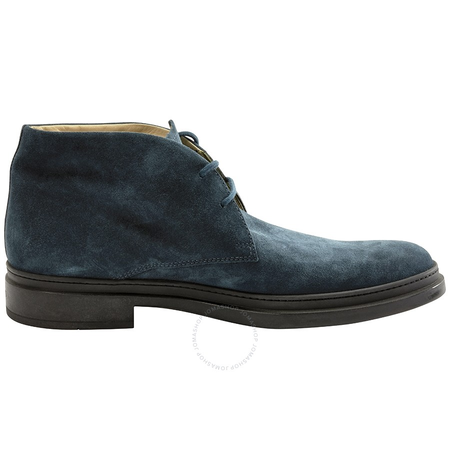 Tod's Men's Dark Ocean Suede Lace Up Ankle Boots XXM0UI00D80RE0T610