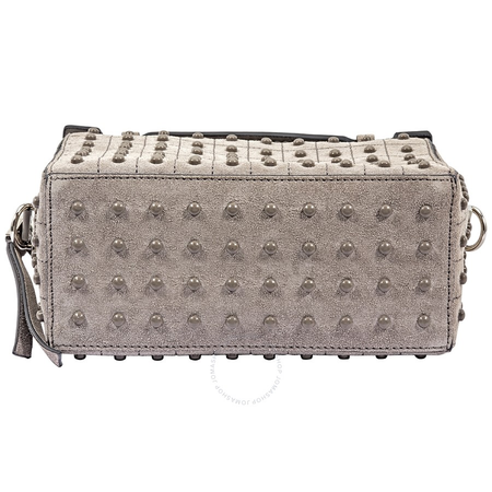 Tod's Tods Suede Crossbody Bag- Dark Grey XBWDONH9000HV0