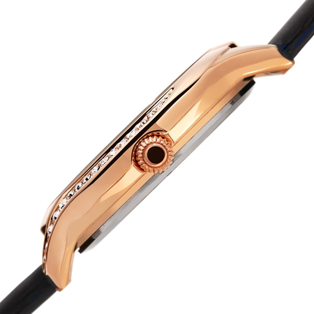 Burgi Quartz Diamond Black Dial Ladies Watch BUR257RGBK