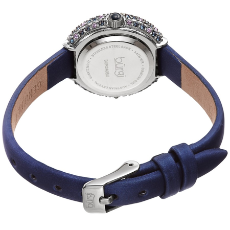 Burgi Quartz Diamond Blue Dial Ladies Watch BUR240BU