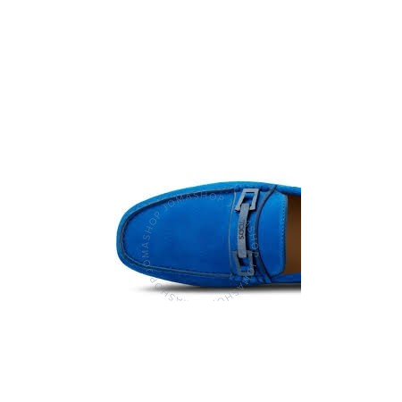 Tod's Men's Blue Gommino Driving Shoes in Suede XXM0EO0S290CSF63SW