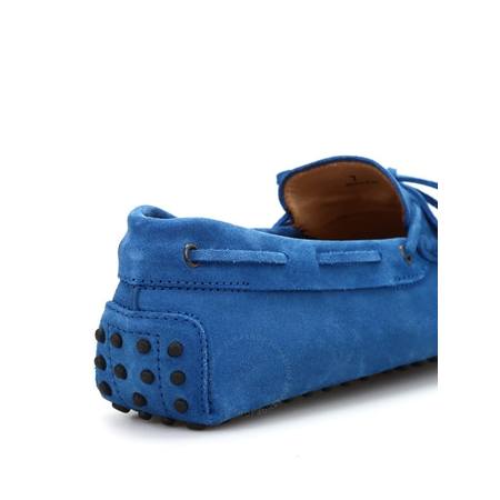 Tod's Men's Tyrrhenian Blue Suede Leather Moccasins XXM0GW05470RE0U405