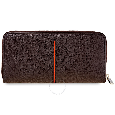 Tod's Men's Long Yen Wallet Brown/Orange P.F.Zip Ard Nuo Cc 20X9.5 XAMACHA1400GFI0V99