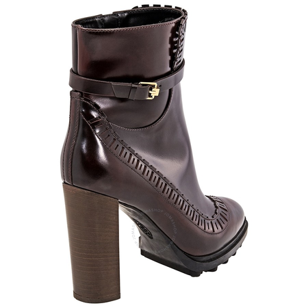 Tod's Womens Ankle Boots in Dark Bordeaux XXW0XN0O380AKTR802