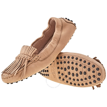 Tod's Womens Ballerina Flats in Dark Nude XXW0FW0P22006SC206
