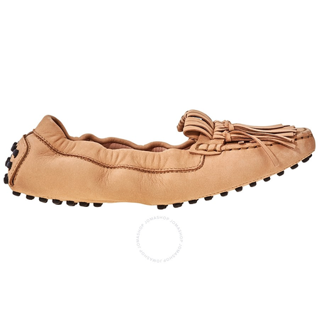 Tod's Womens Ballerina Flats in Dark Nude XXW0FW0P22006SC206