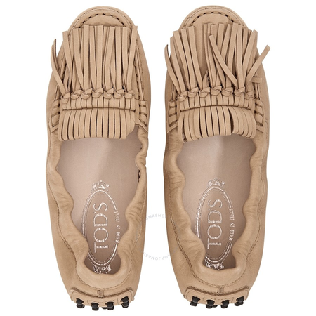 Tod's Womens Ballerina Flats in Dark Nude XXW0FW0P22006SC206