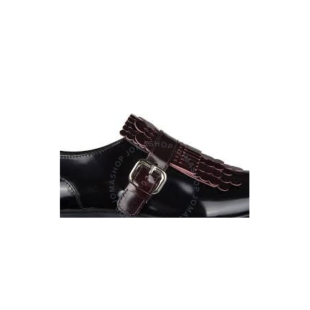Tod's Womens Fringed Leather Loafers in Black/ Must XXW0ZP0R130SHA567Y